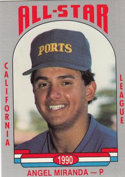1990 Cal League All-Stars #51 Angel Miranda Front