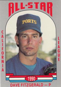 1990 Cal League All-Stars #54 Dave Fitzgerald Front