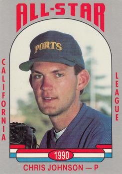 1990 Cal League All-Stars #56 Chris Johnson Front