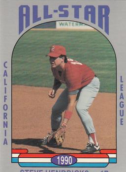 1990 Cal League All-Stars #7 Steve Hendricks Front