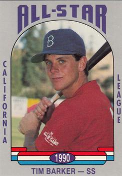 1990 Cal League All-Stars #8 Tim Barker Front