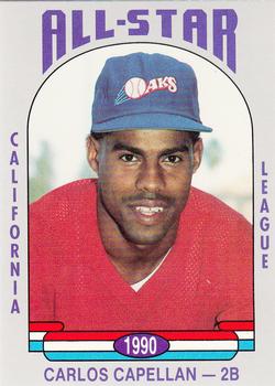 1990 Cal League All-Stars #9 Carlos Capellan Front