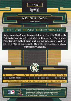 2005 Playoff Absolute Memorabilia #143 Keiichi Yabu Back