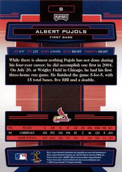 2005 Playoff Absolute Memorabilia #8 Albert Pujols Back