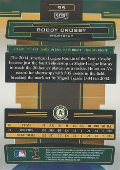 2005 Playoff Absolute Memorabilia #95 Bobby Crosby Back
