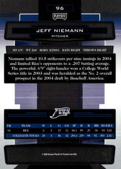 2005 Playoff Absolute Memorabilia #96 Jeff Niemann Back
