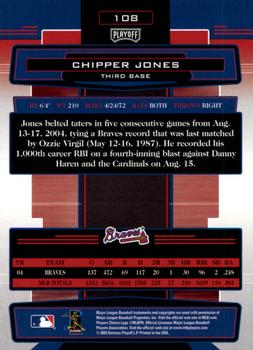 2005 Playoff Absolute Memorabilia #108 Chipper Jones Back