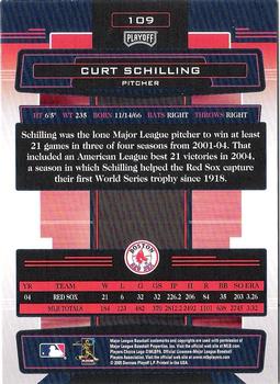 2005 Playoff Absolute Memorabilia #109 Curt Schilling Back