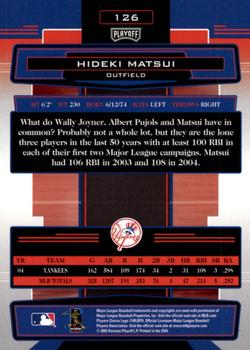 2005 Playoff Absolute Memorabilia #126 Hideki Matsui Back