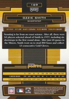 2005 Playoff Absolute Memorabilia #169 Ozzie Smith Back
