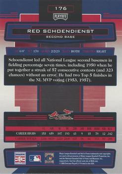 2005 Playoff Absolute Memorabilia #176 Red Schoendienst Back