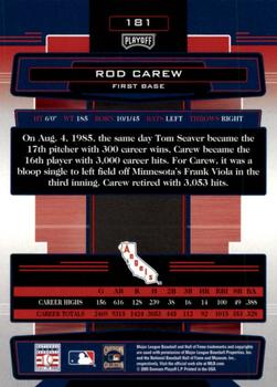 2005 Playoff Absolute Memorabilia #181 Rod Carew Back