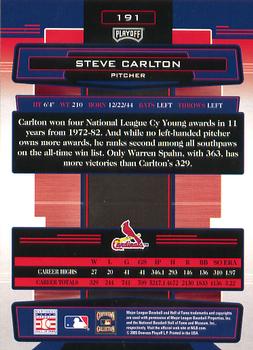 2005 Playoff Absolute Memorabilia #191 Steve Carlton Back
