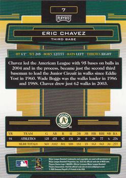 2005 Playoff Absolute Memorabilia #7 Eric Chavez Back