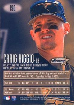 1996 E-Motion XL #196 Craig Biggio Back