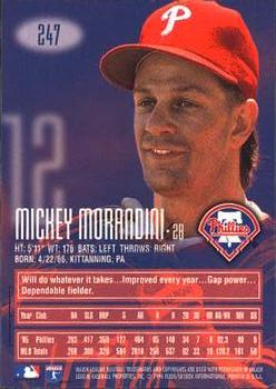 1996 E-Motion XL #247 Mickey Morandini Back