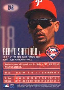 1996 E-Motion XL #248 Benito Santiago Back