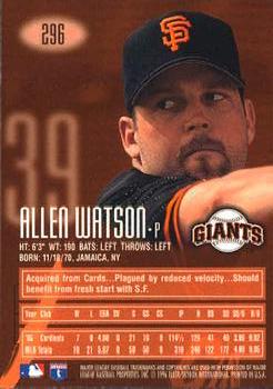 1996 E-Motion XL #296 Allen Watson Back