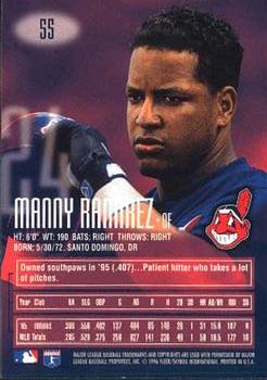 1996 E-Motion XL #55 Manny Ramirez Back