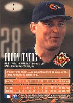 1996 E-Motion XL #7 Randy Myers Back