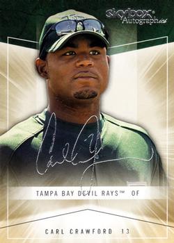 2005 SkyBox Autographics #52 Carl Crawford Front
