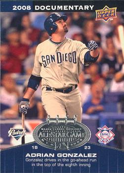 2008 Upper Deck Documentary - All-Star Game #ASG-AG Adrian Gonzalez Front