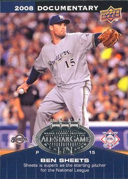 2008 Upper Deck Documentary - All-Star Game #ASG-BS Ben Sheets Front