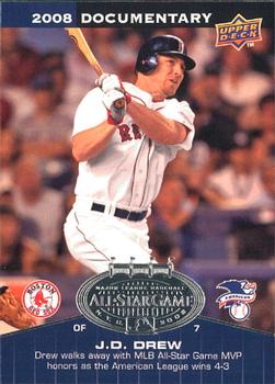 2008 Upper Deck Documentary - All-Star Game #ASG-JD J.D. Drew Front