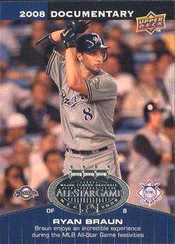 2008 Upper Deck Documentary - All-Star Game #ASG-RB Ryan Braun Front