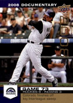 2008 Upper Deck Documentary - Gold #2193 Todd Helton Front