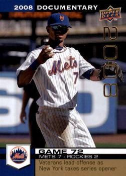 2008 Upper Deck Documentary - Gold #2272 Jose Reyes Front