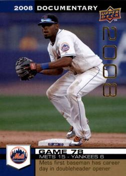 2008 Upper Deck Documentary - Gold #2278 Jose Reyes Front