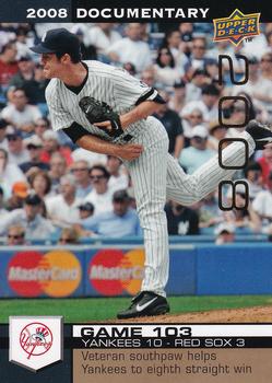 2008 Upper Deck Documentary - Gold #3057 Mike Mussina Front