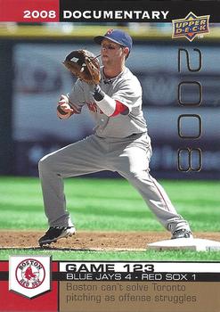 2008 Upper Deck Documentary - Gold #3644 Dustin Pedroia Front