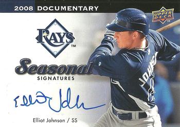 2008 Upper Deck Documentary - Seasonal Signatures #EJ Elliot Johnson Front