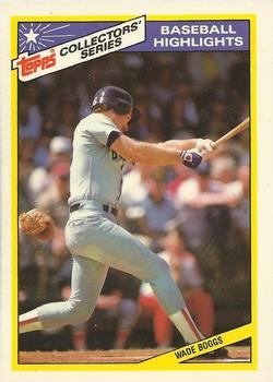 1987 Topps Woolworth Baseball Highlights #10 Wade Boggs Front