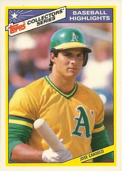 1987 Topps Woolworth Baseball Highlights #12 Jose Canseco Front