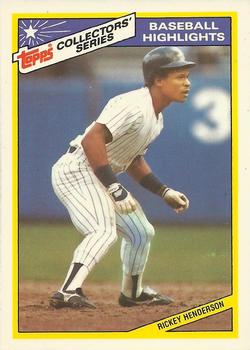 1987 Topps Woolworth Baseball Highlights #3 Rickey Henderson Front