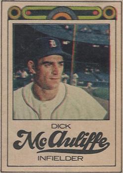 1968 Detroit Free Press Bubblegumless Detroit Tigers #NNO Dick McAuliffe Front