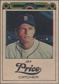 1968 Detroit Free Press Bubblegumless Detroit Tigers #NNO Jim Price Front