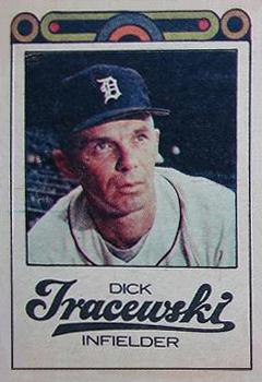 1968 Detroit Free Press Bubblegumless Detroit Tigers #NNO Dick Tracewski Front