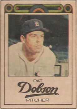1968 Detroit Free Press Bubblegumless Detroit Tigers #NNO Pat Dobson Front