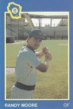 1988 Grand Slam Beloit Brewers #21 Randy Moore Front