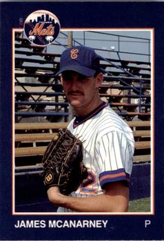 1988 Grand Slam Columbia Mets #8 James McAnarney Front