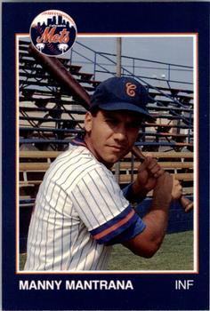 1988 Grand Slam Columbia Mets #19 Manny Mantrana Front
