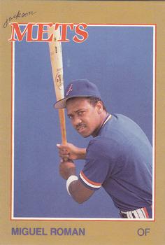 1988 Grand Slam Jackson Mets #17 Miguel Roman Front