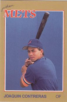 1988 Grand Slam Jackson Mets #20 Joaquin Contreras Front