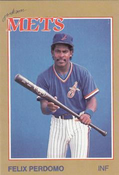 1988 Grand Slam Jackson Mets #24 Felix Perdomo Front