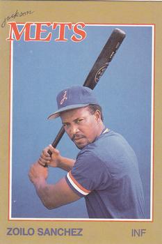 1988 Grand Slam Jackson Mets #2 Zoilo Sanchez Front