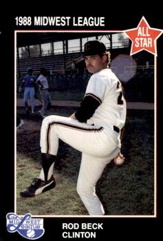 1988 Grand Slam Midwest League All-Stars #5 Rod Beck Front